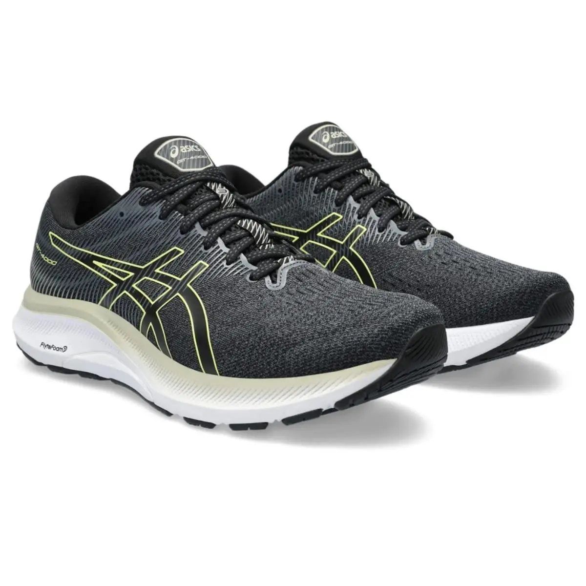 Asics GT-4000 3 Men`s Running Shoes Black/glow Yellow 13 US