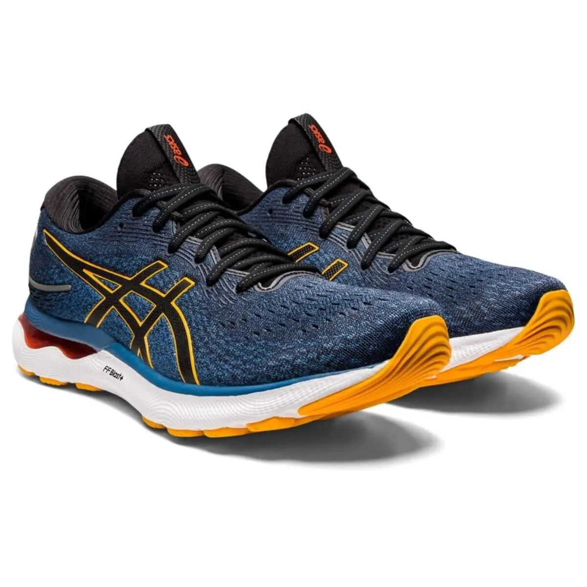 Asics Gel Nimbus 24 Men`s Running Shoes Azure/amber Size 10 M