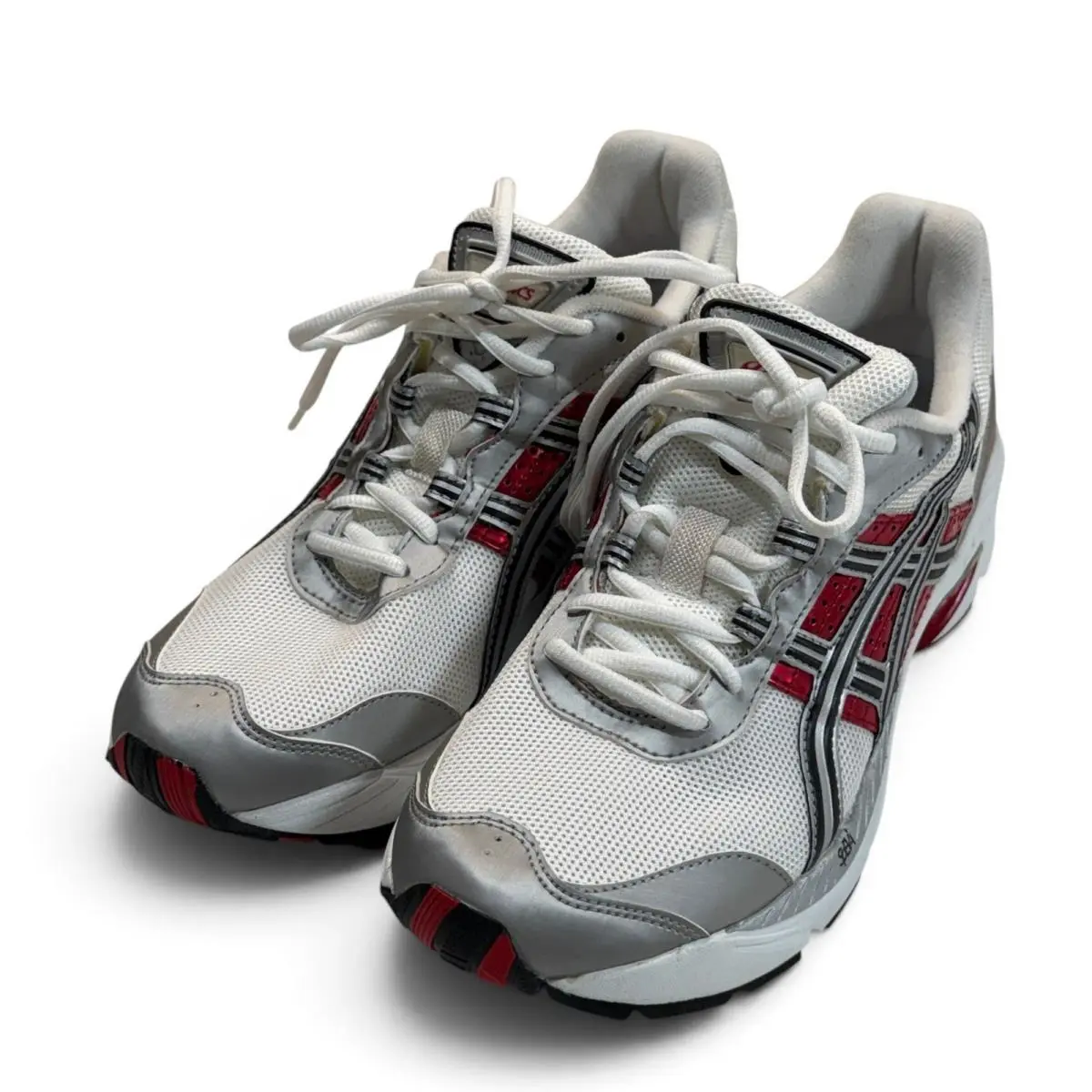Asics Gel TN773 Running Shoes White Silver Red Sneakers Mens 10