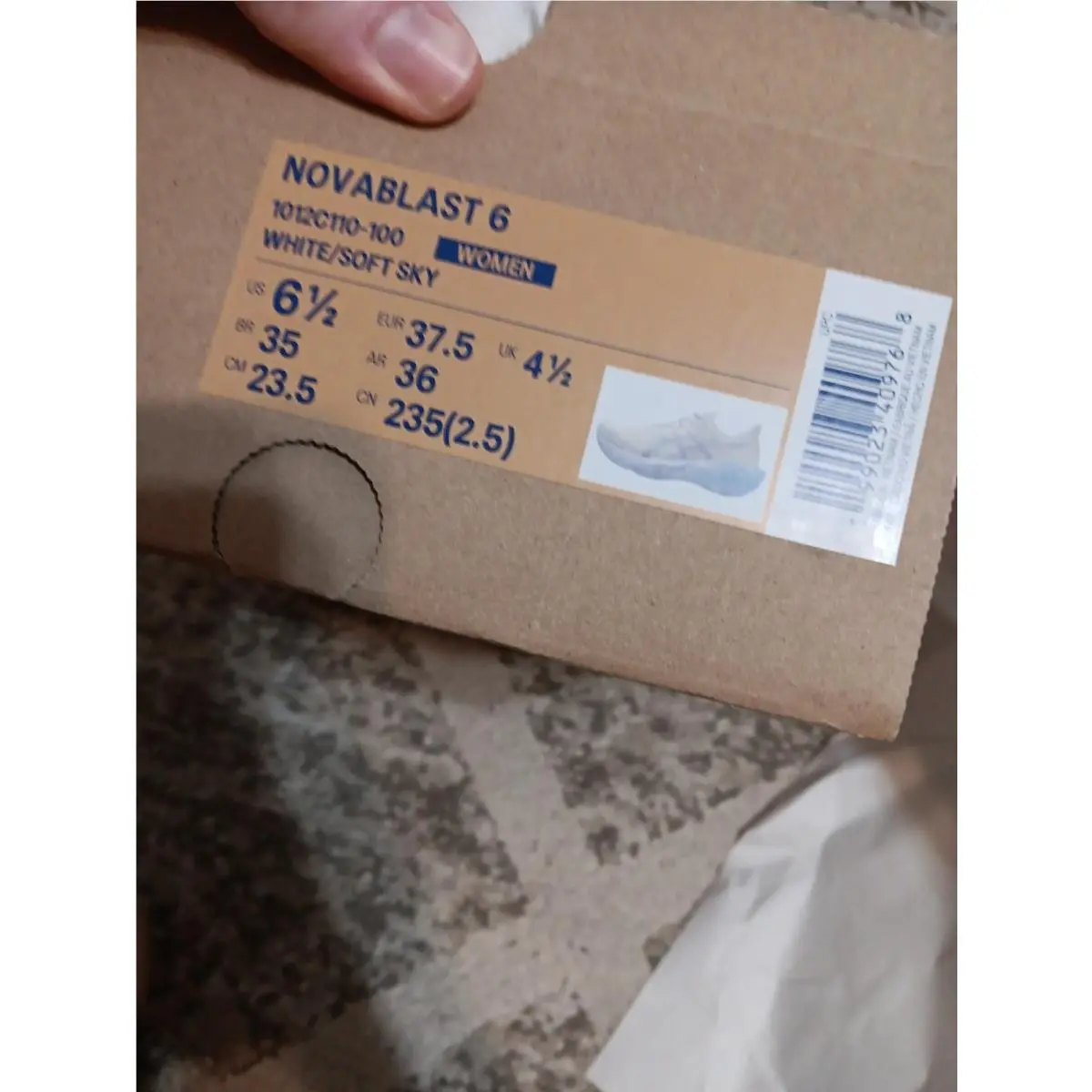 Asics shoes - Asics Novablast 6 - Novablast - 1012C110 100 - White 1