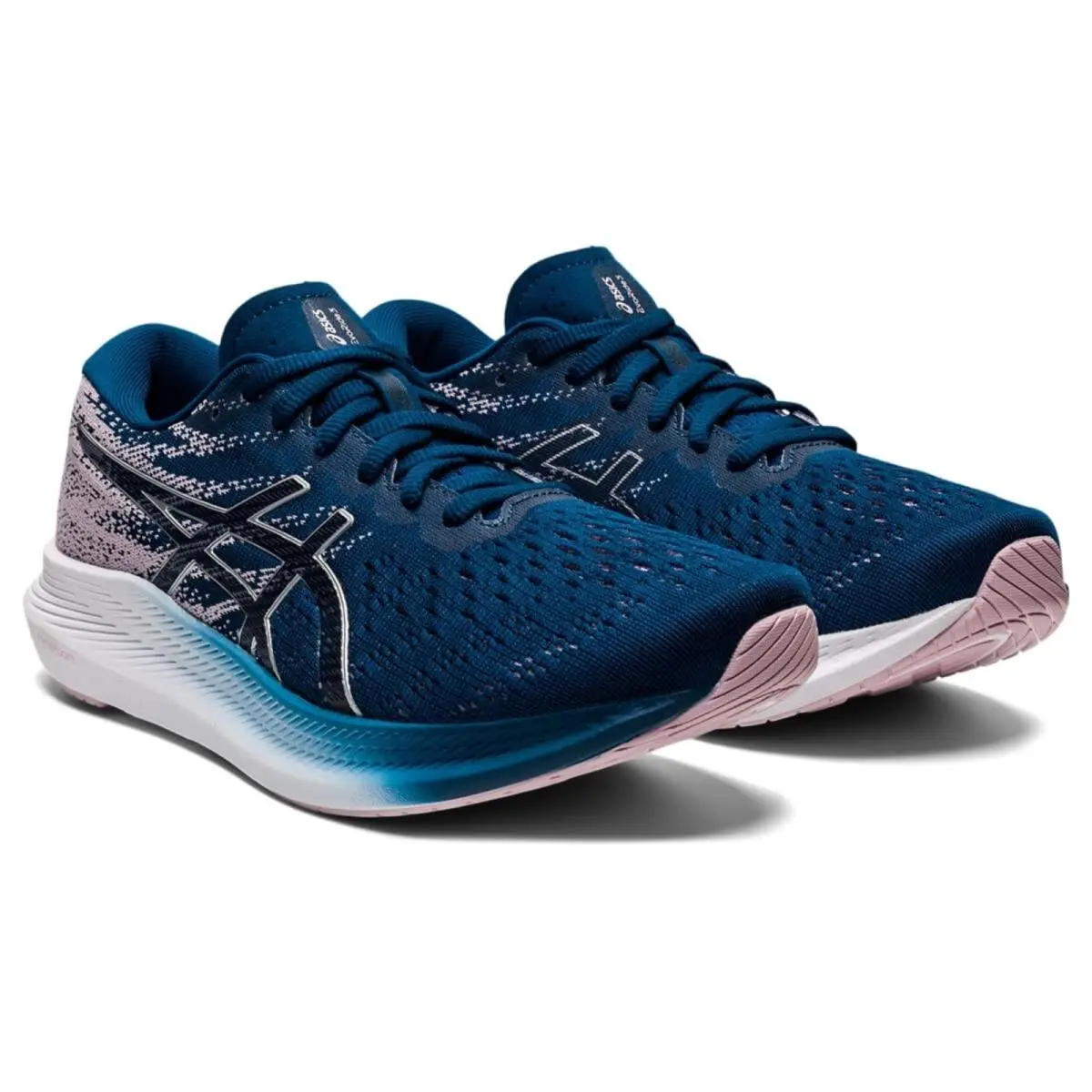 Asics Evoride 3 Women’s Running Shoes Sneakers Mako Blue Pure Silver 9.5