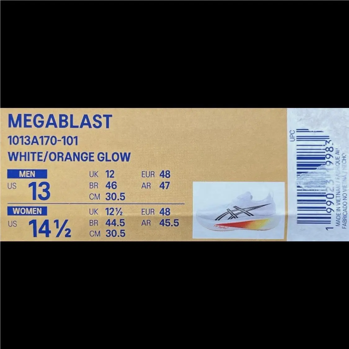 Asics shoes - Asics Megablast - Megablast - 1013A170-101 - White (UPC: 199023199836) 8