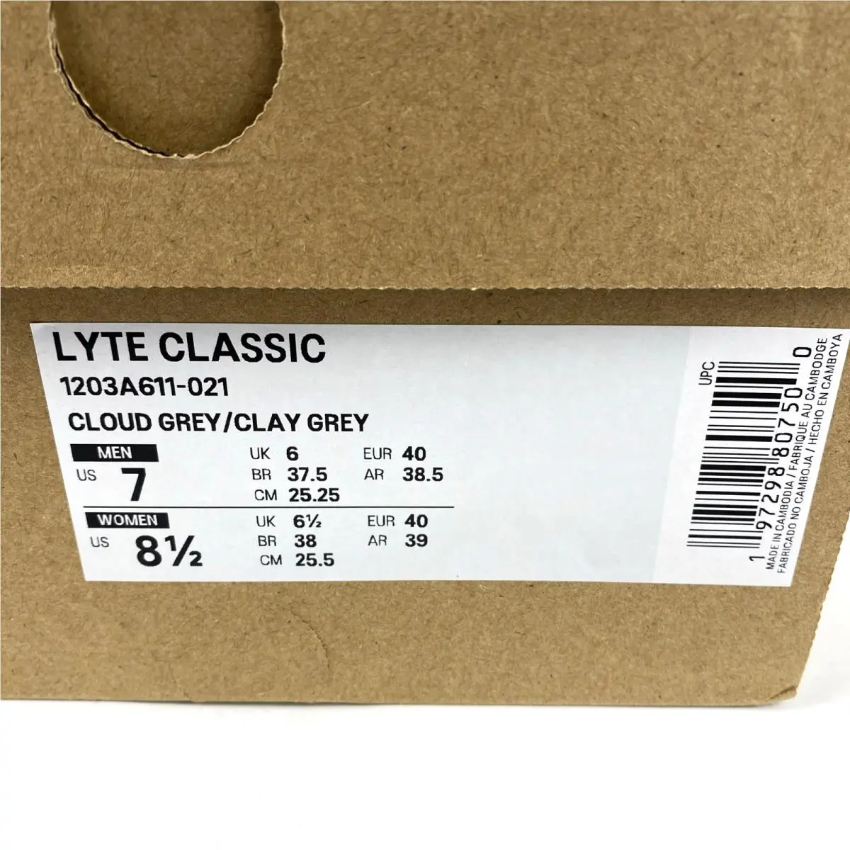 Asics shoes - ASICS Lyte Classic - Lyte Classic - 1203A611-021 - Gray 8