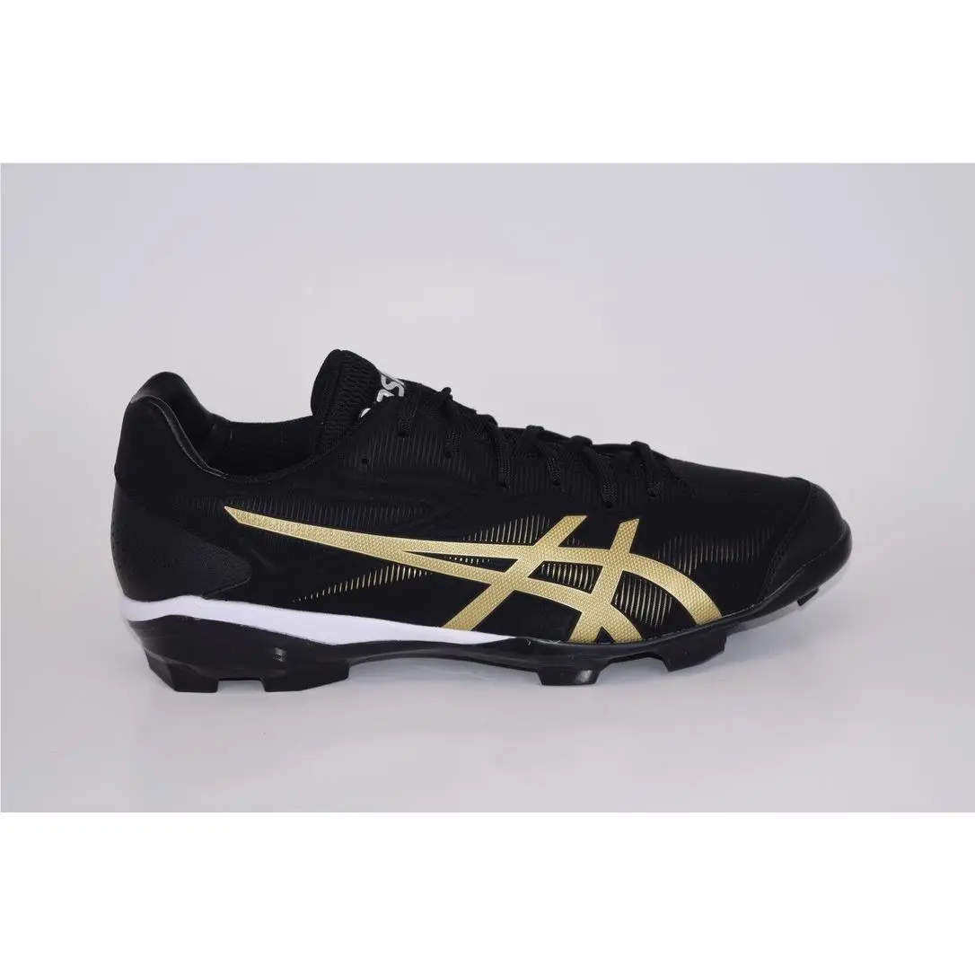 Asics Mens Star Shine 3 1123A033 003 Black Gold Baseball Cleats Shoes Size 9.5