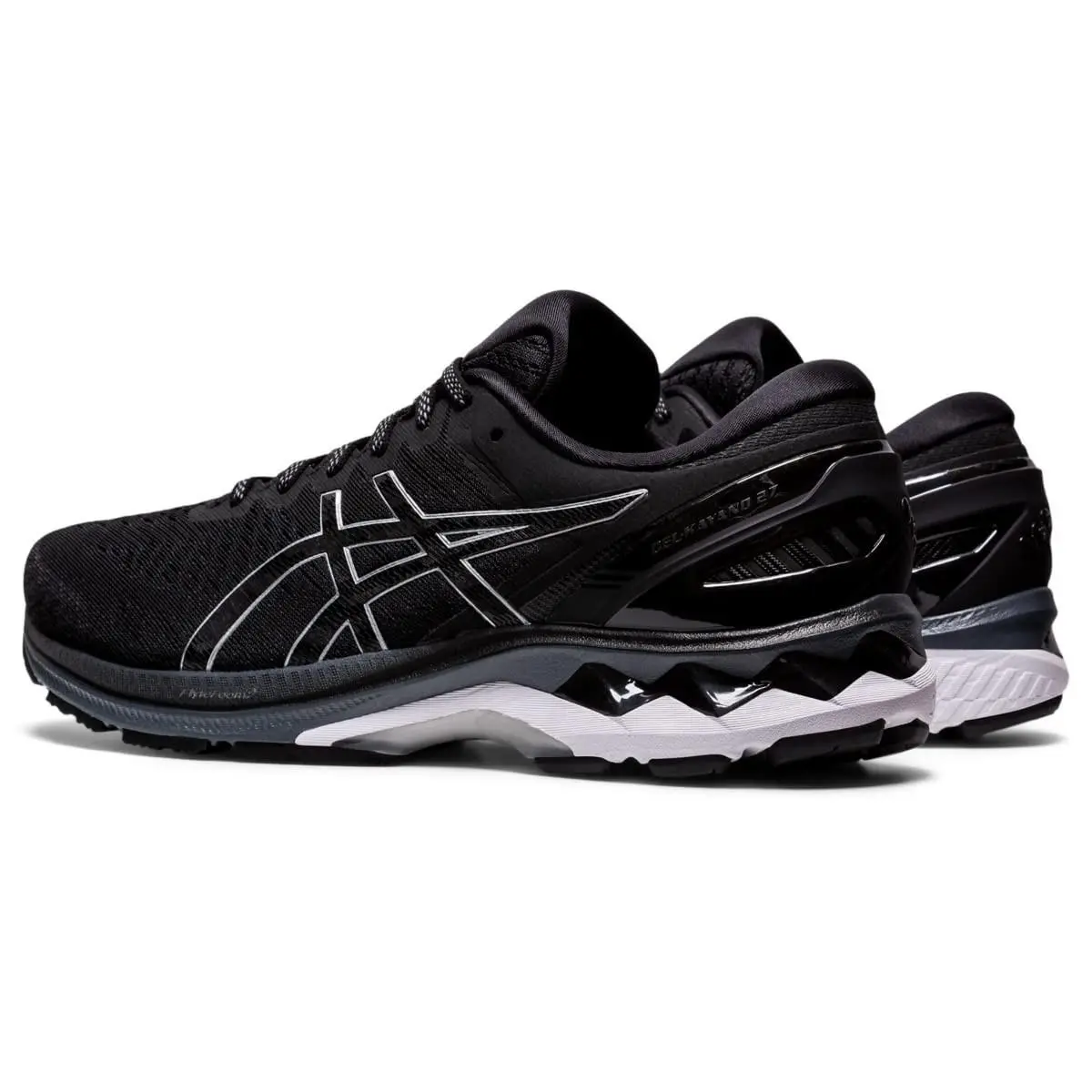 Size 15 - Asics Men`s Gel-kayano 27 Black/pure Silver Wide 4E 1011A833-001