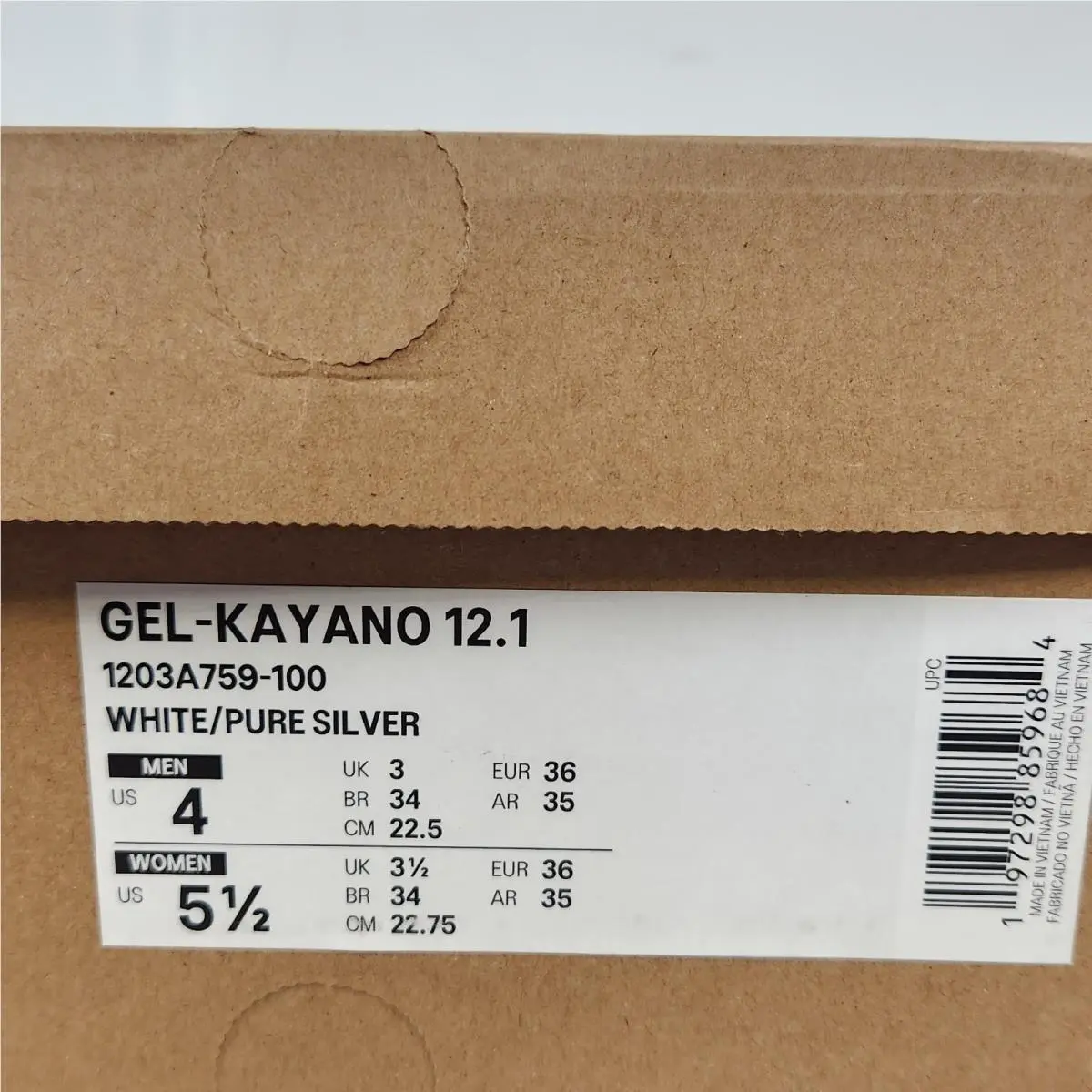 Asics shoes - ASICS GEL-Kayano 12.1 - White 5