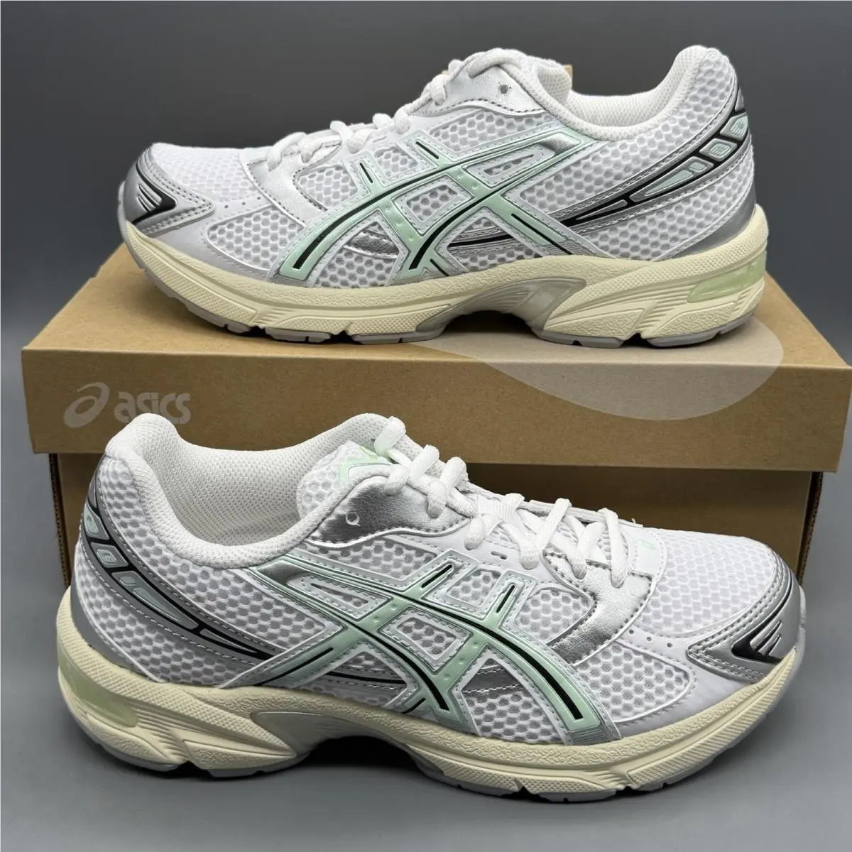 Asics Gel-1130 Women’s 6.5 Casual Everyday Athletic Shoes ‘white/mint Tint’