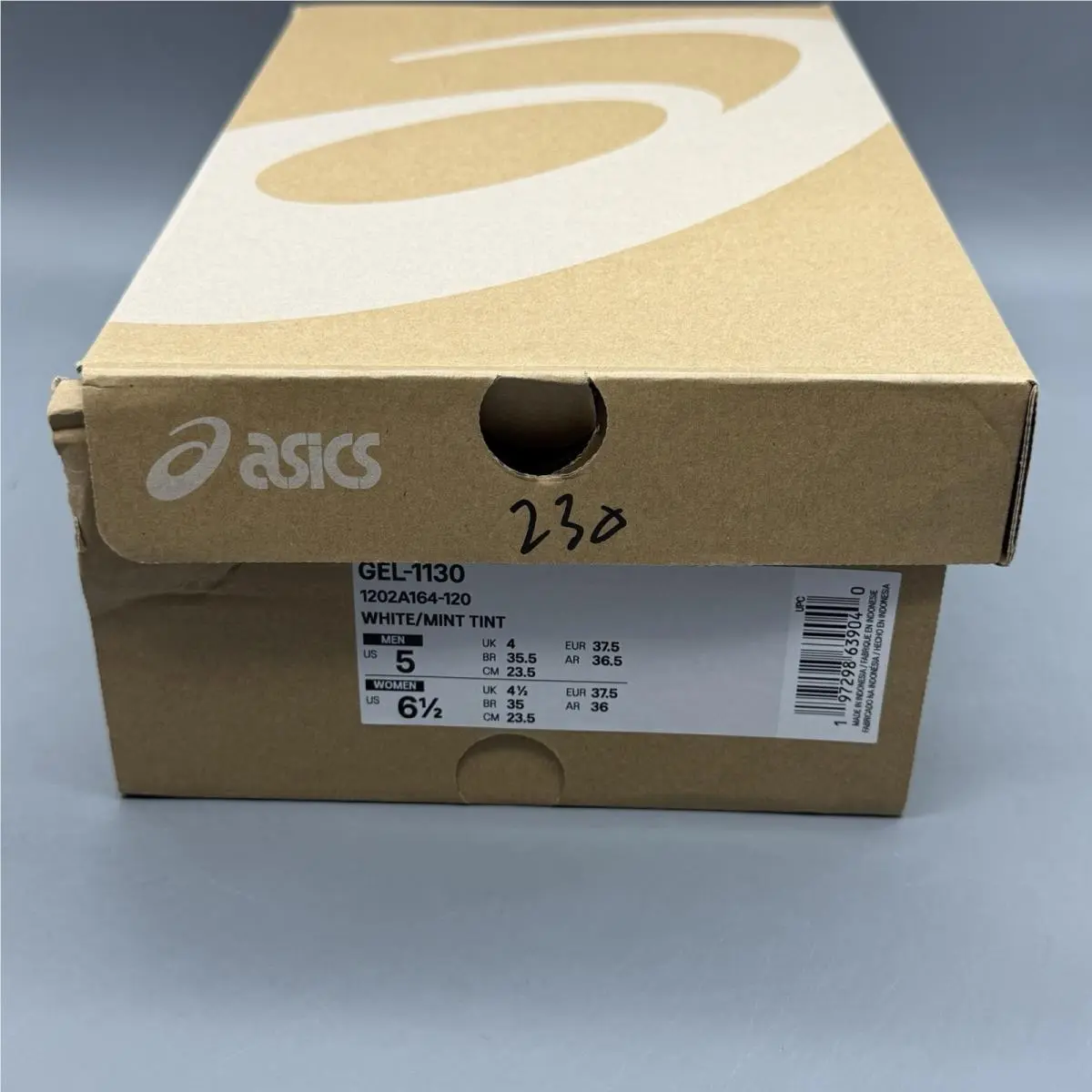 Asics shoes - ASICS GEL-1130 - 1202A164 - White/Mint Tint (UPC: 0197298639040) 13