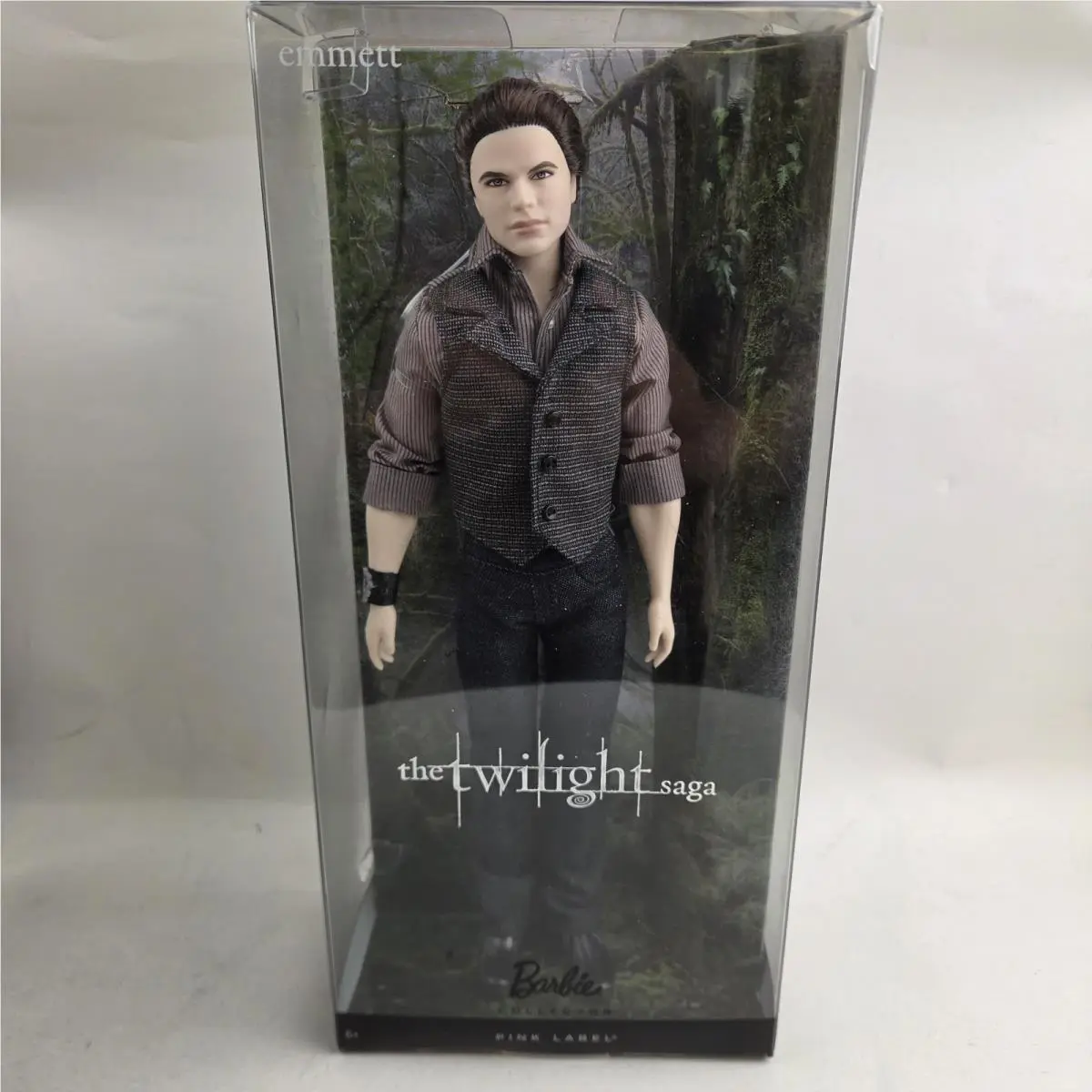 Mattel Barbie Collector Twilight Saga Emmett Doll Pink Label Collector 2012
