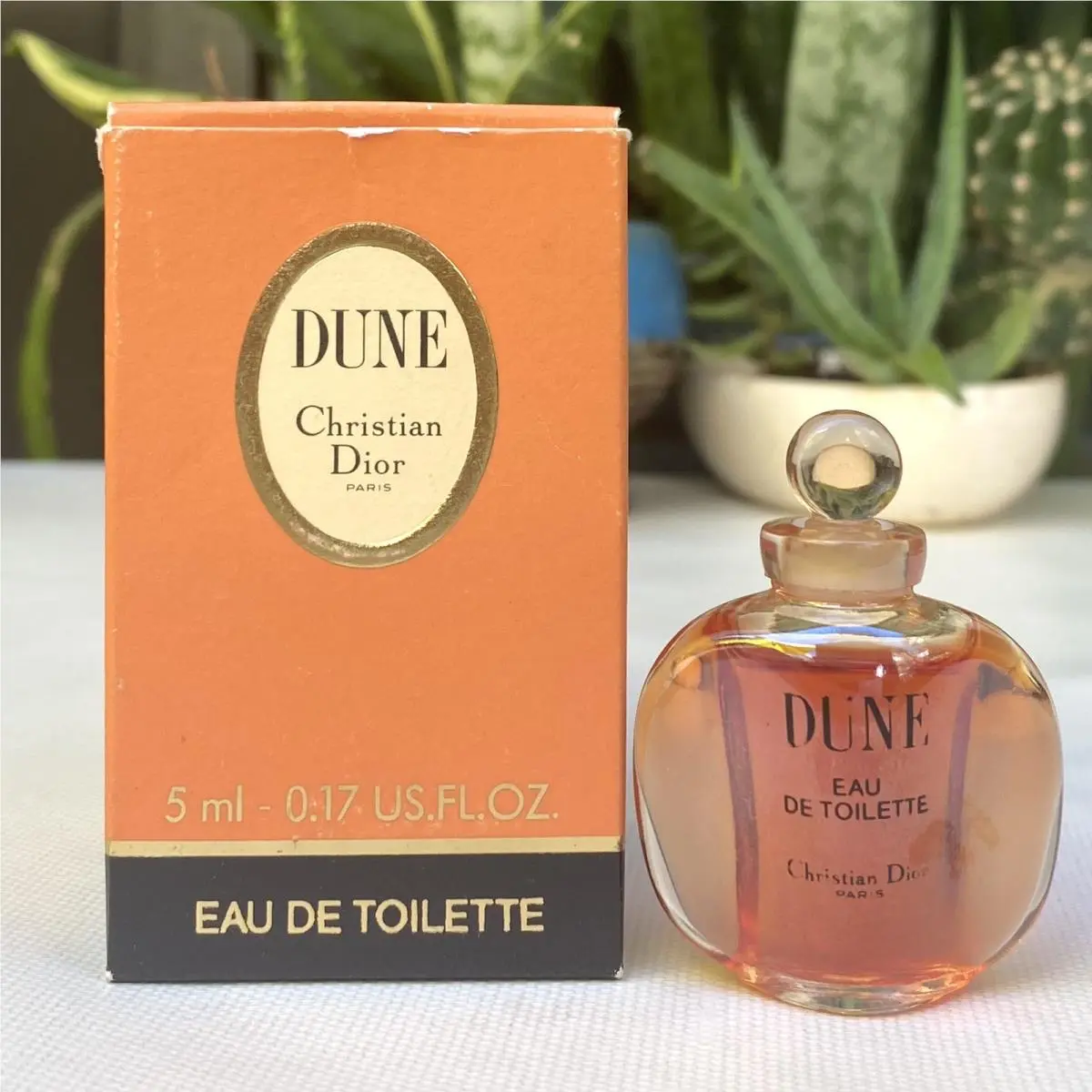 Vintage Dune Christian Dior Edt 5ml Mini Travel-size Perfume