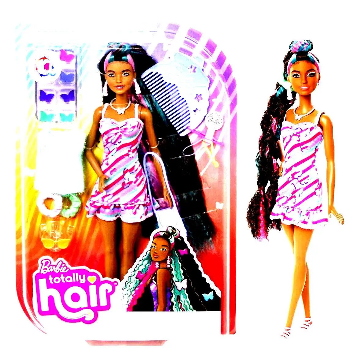 Barbie Totally Hair Butterfly African American