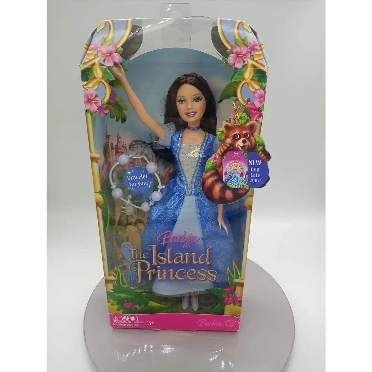Mattel Barbie Fashion Doll The Island Princess Blue Dress Dark Hair L1146 2007