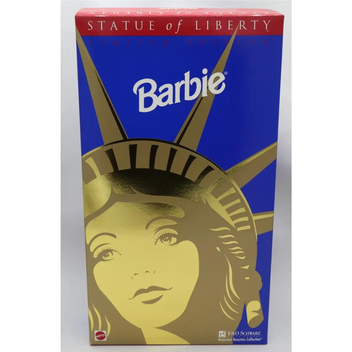 1995 Vintage Fao Schwarz Statue of Liberty Barbie Doll Mattel Nrfb