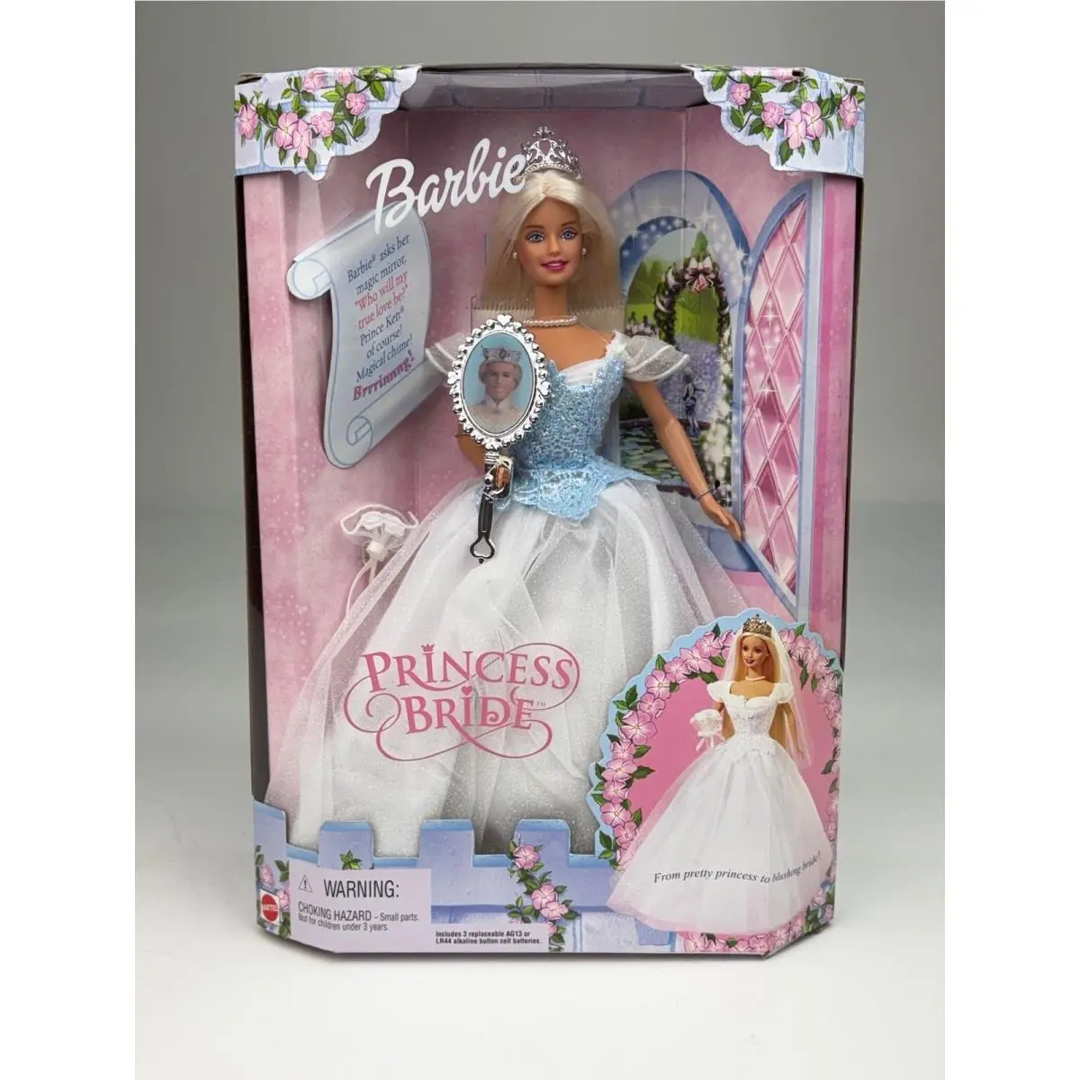 2000 Mattel Princess Bride Barbie Doll with Magic Mirror 28251 Nrfb