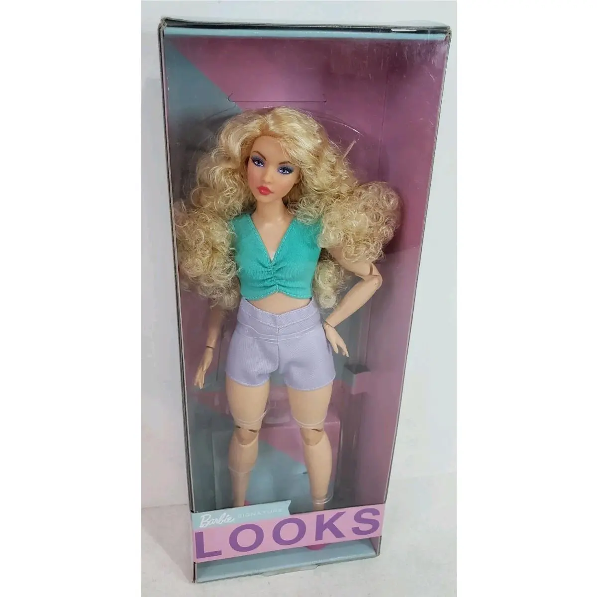 Model 16 Blonde Barbie Signature Looks Doll Articulated 2021 Mattel HJW83 Nrfb