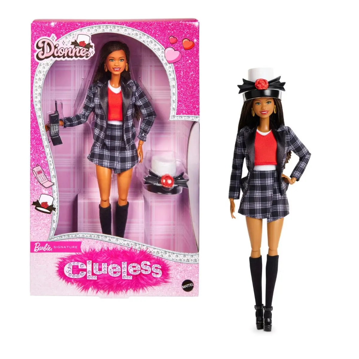 Barbie Signature Clueless Dionne Collector Doll Plaid Outfit Accessories