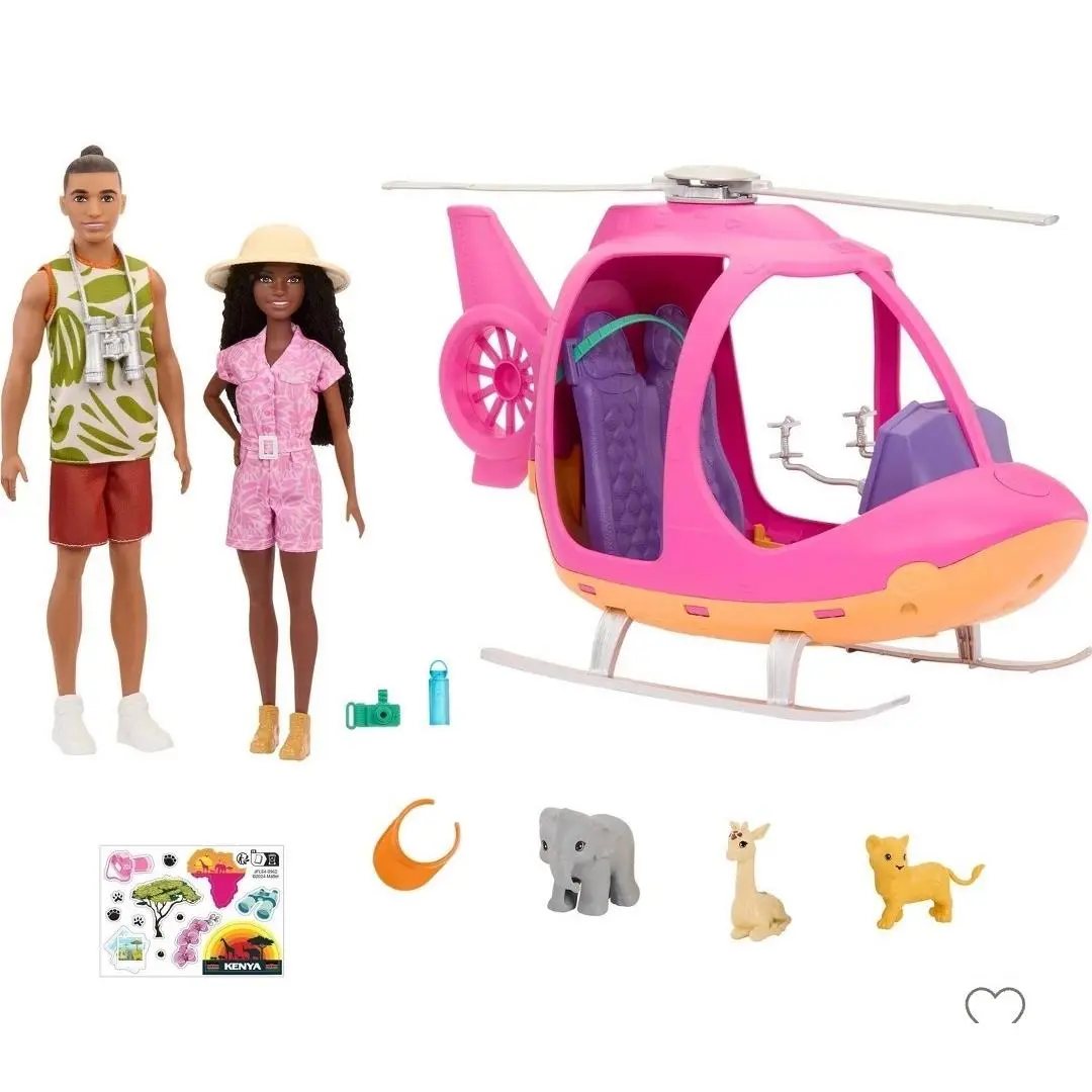 Barbie Pink Passport Kenya Adventure Dolls Playset