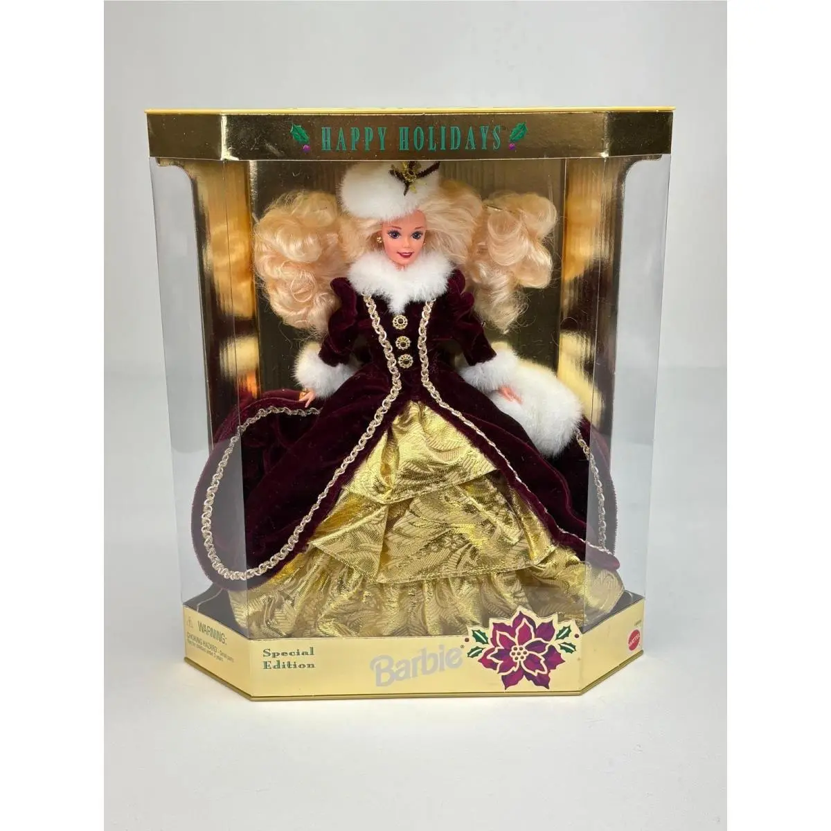 1996 Mattel Happy Holidays Barbie Doll Special Edition 15646 Nrfb