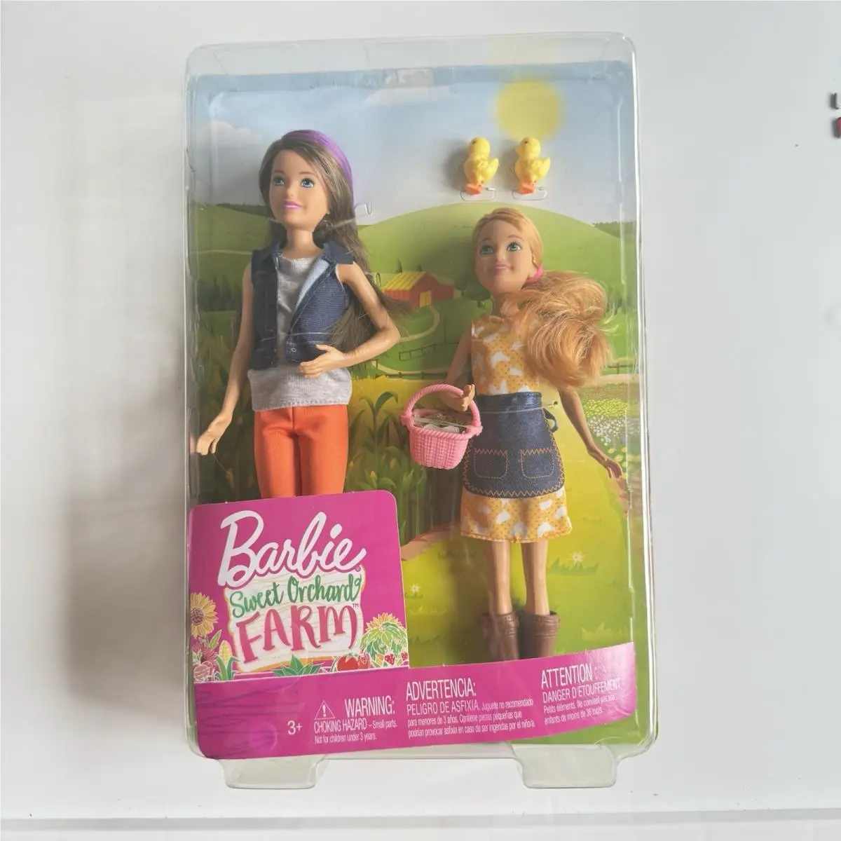 Barbie Sweet Orchard Farm Skipper Stacie Doll Set Chicks Eggs Mattel