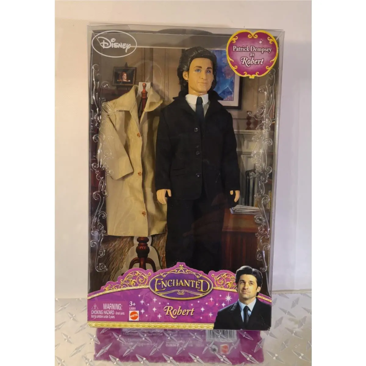 2007 Disney Enchanted Robert Doll Patrick Dempsey