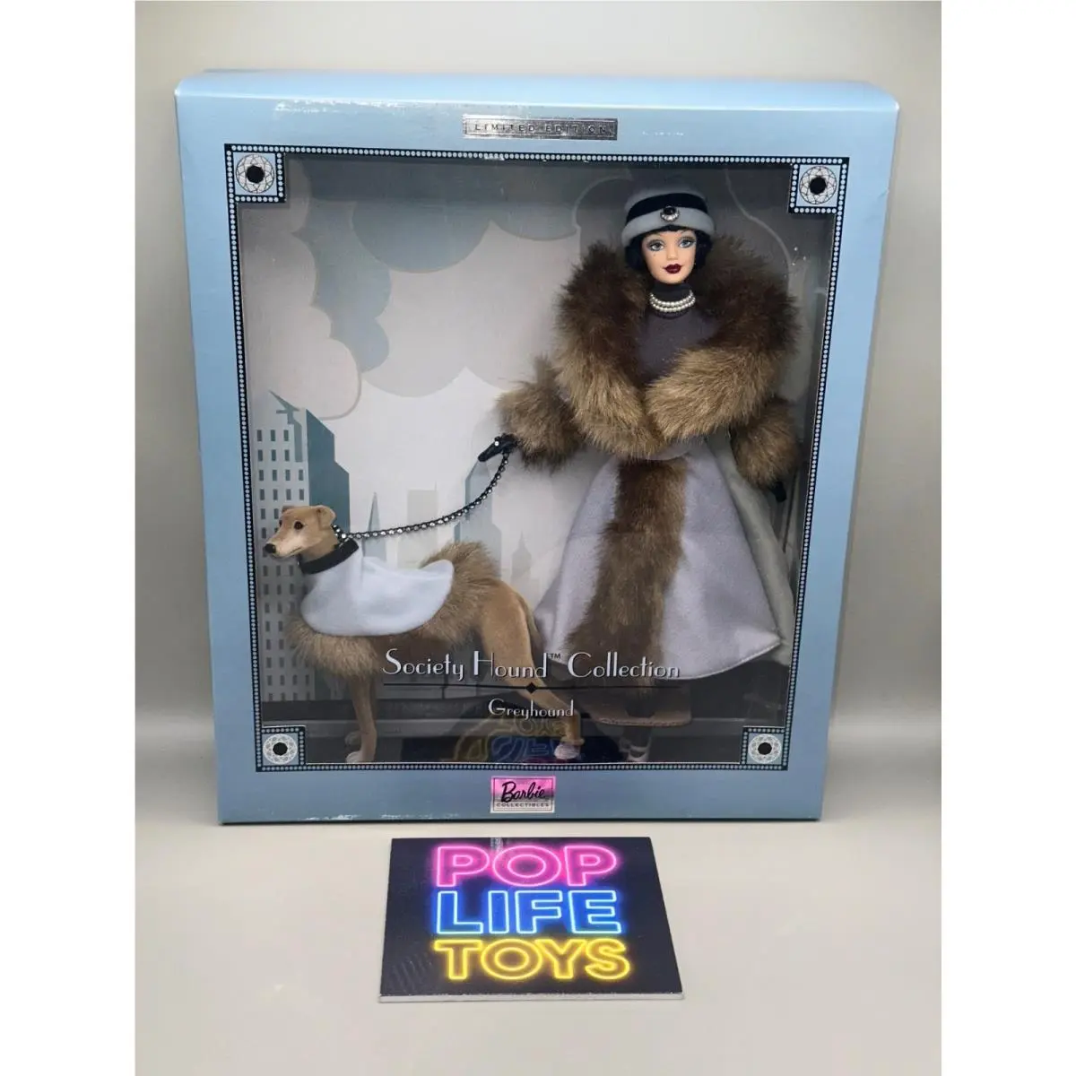 Vintage 2001 Mattel “society Hound Collection Greyhound Barbie” 29057 Nrfb