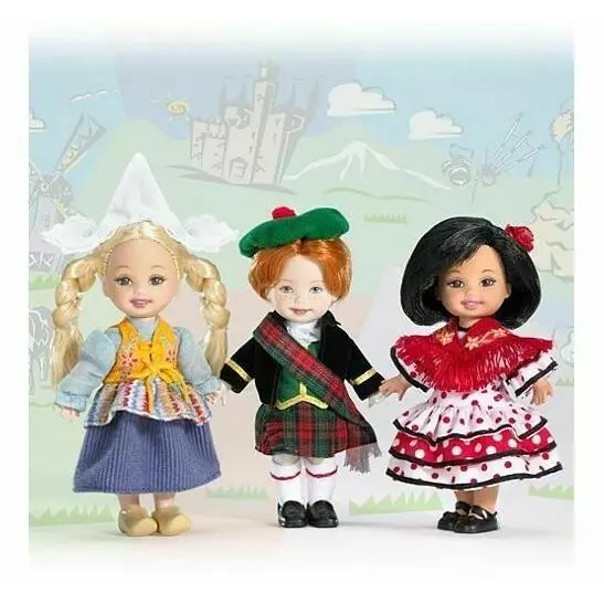 Barbie Friends of The World Europe Pink Label Collection 3 Dolls Giftset