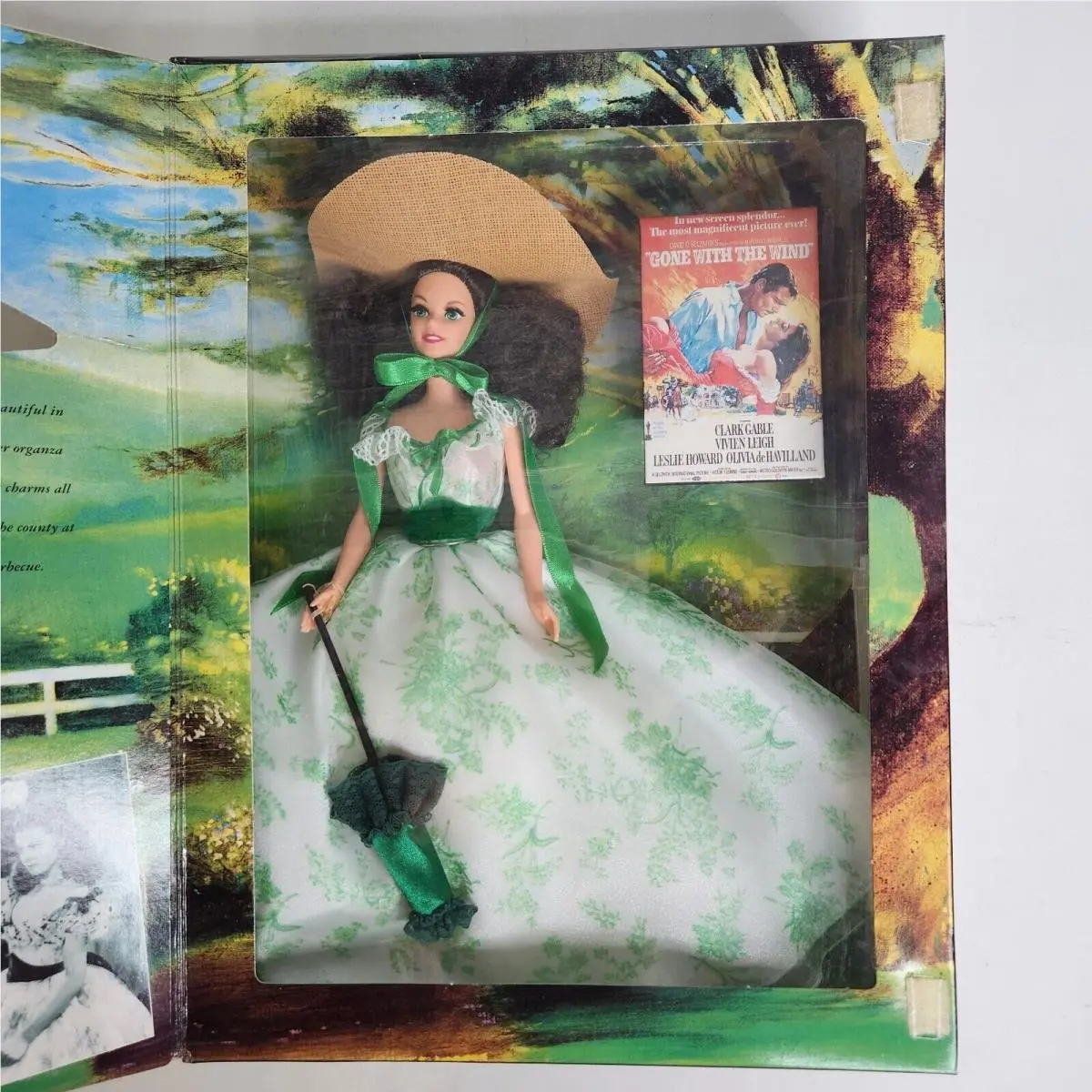1994 Barbie Scarlett O`hara Gone with The Wind Green Bbq Dress 12997