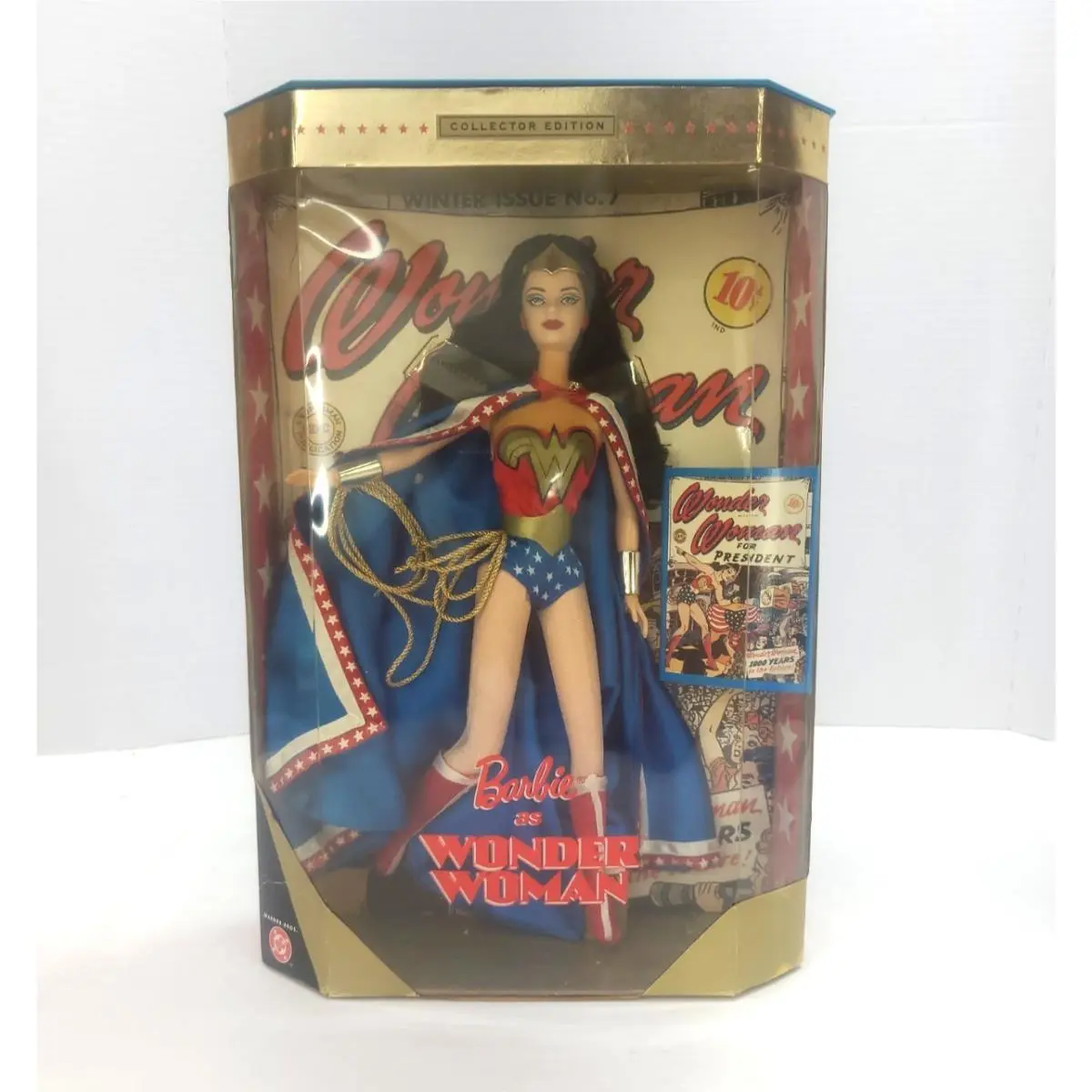 Barbie as Wonder Woman Collector Edition DC Comics Mattel Nrfb Vtg 1999