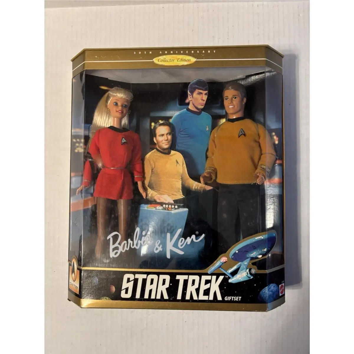 Star Trek Barbie Ken Doll Set Mattel 30th Anniversary Gift Set 1996 Vintage