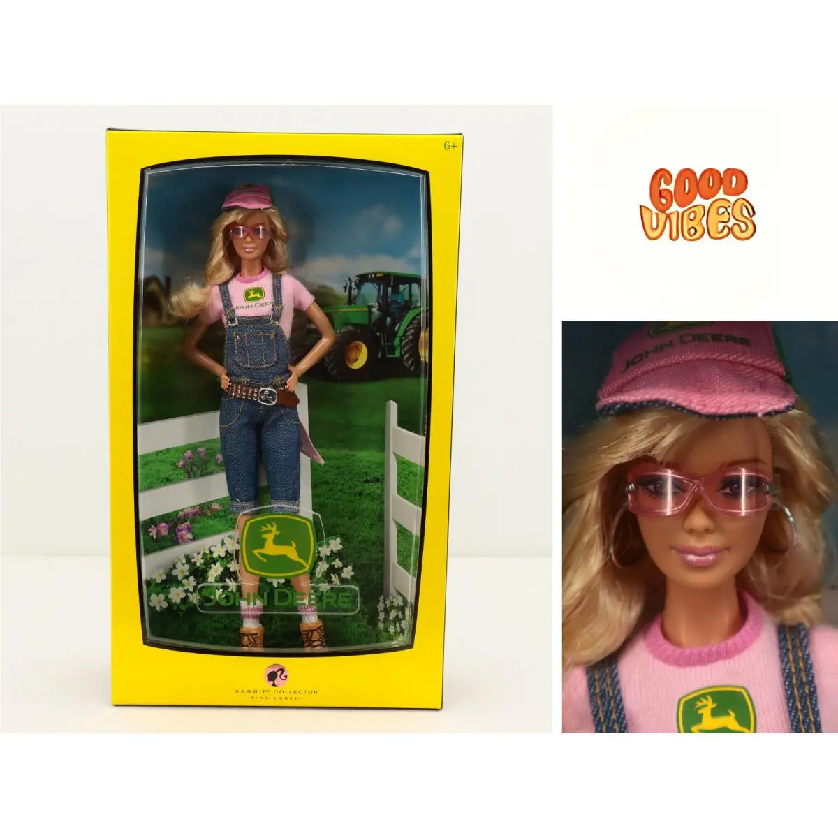 2007 Mattel Barbie Collector John Deere Pink Label L4686 Nrfb