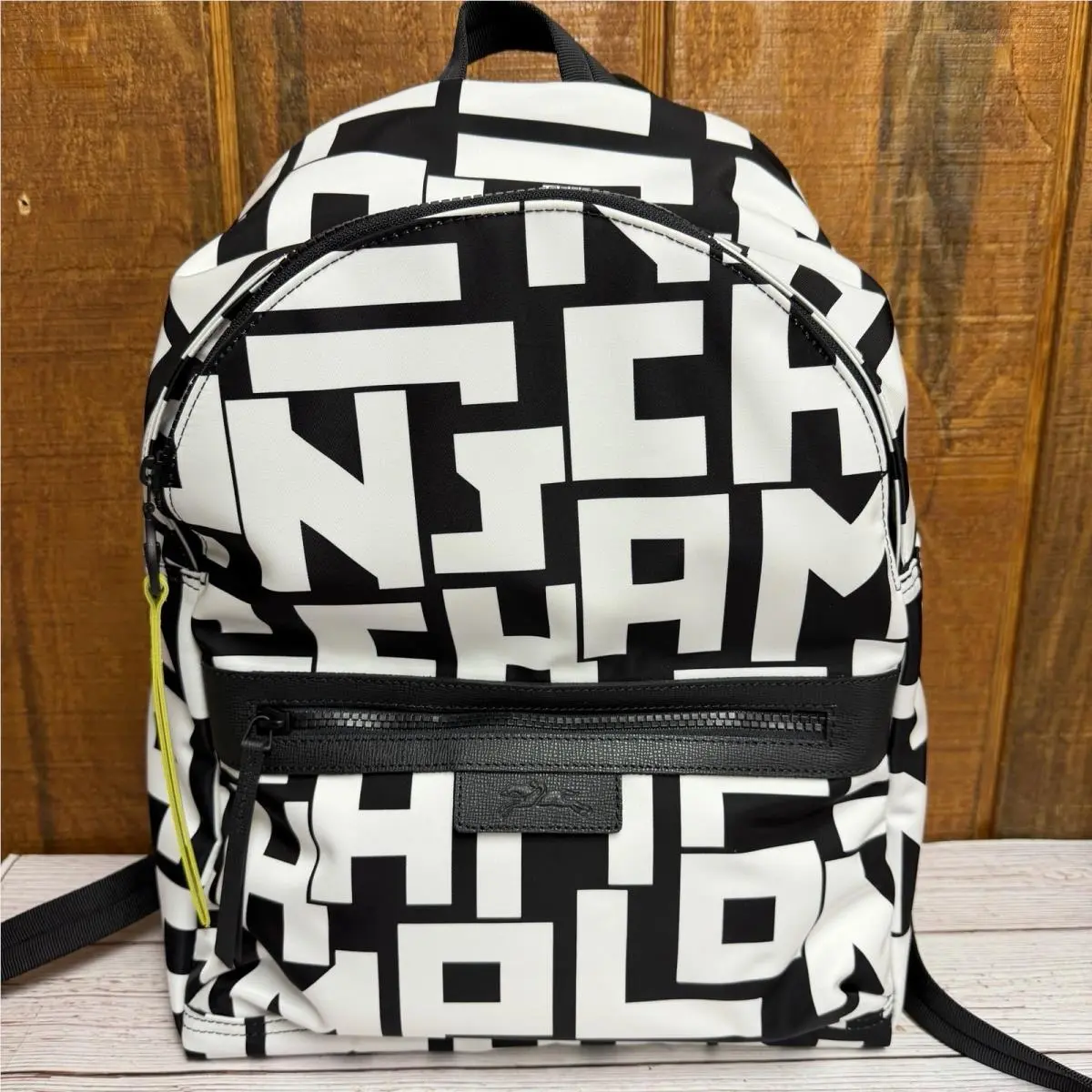Longchamp Le Pliage Medium Nylon Logo Backpack