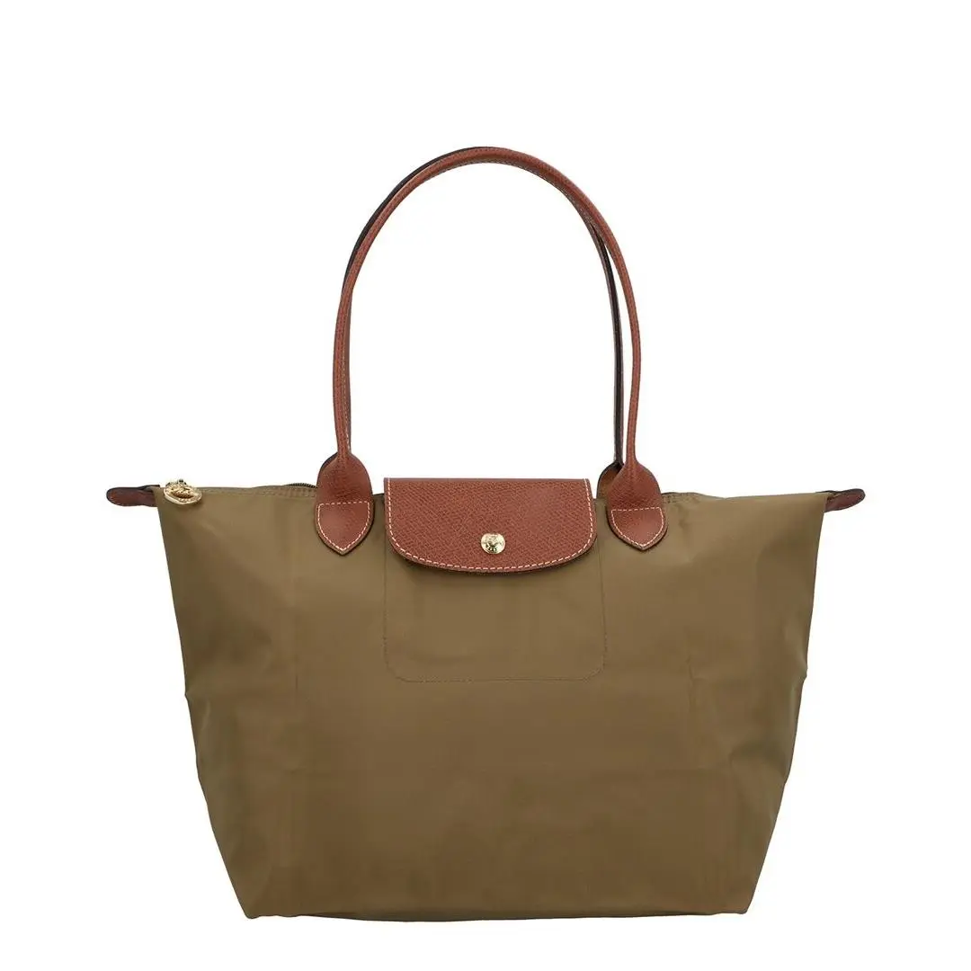 Le Pliage Medium Long Handle Tote Women`s Green by Longchamp
