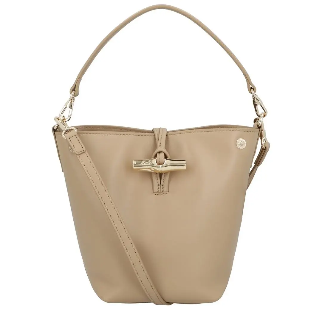 Le Roseau Xs Leather Bucket Bag Women`s Brown by Longchamp