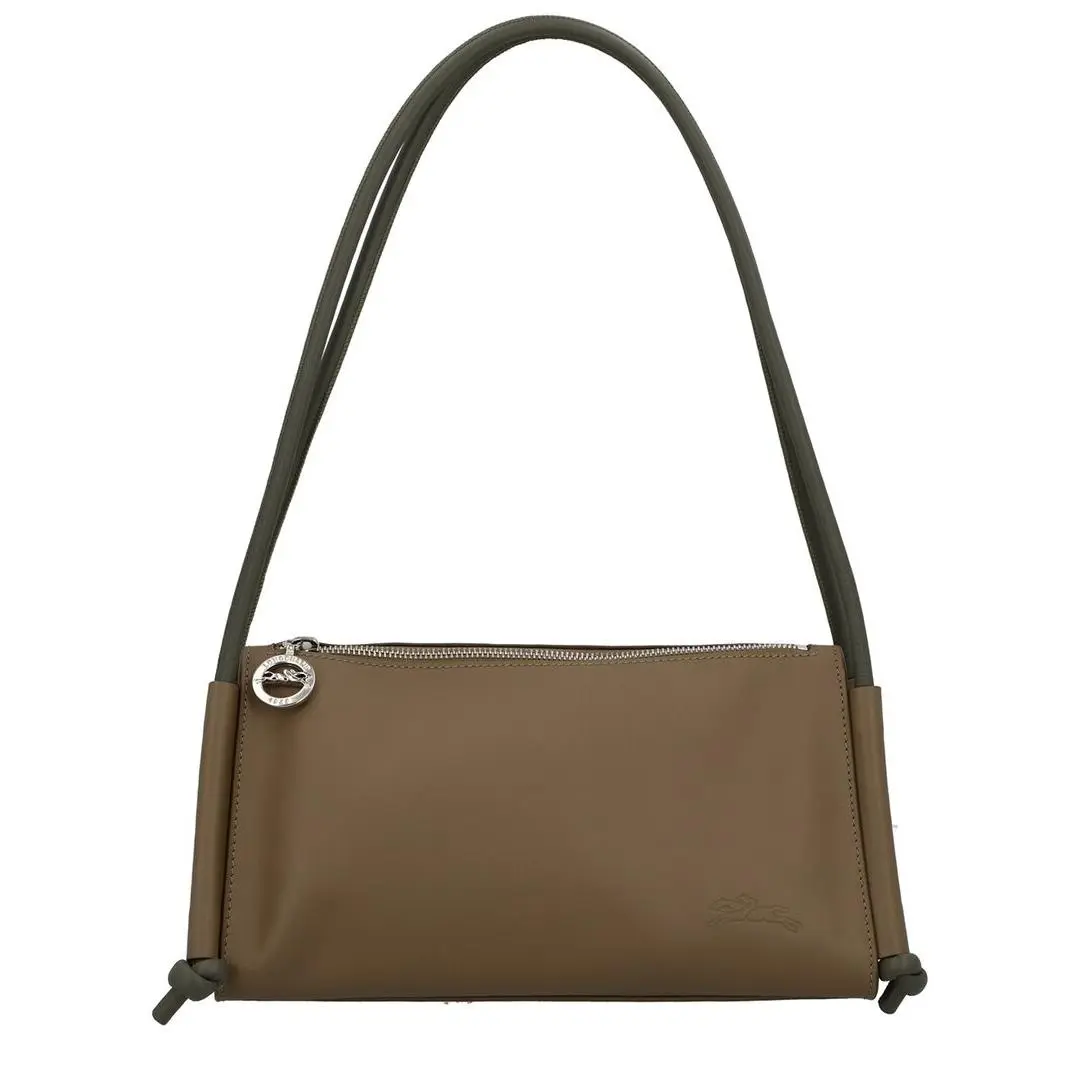 Longchamp Le Pliage Xtra Medium Leather Shoulder Bag Women`s Green