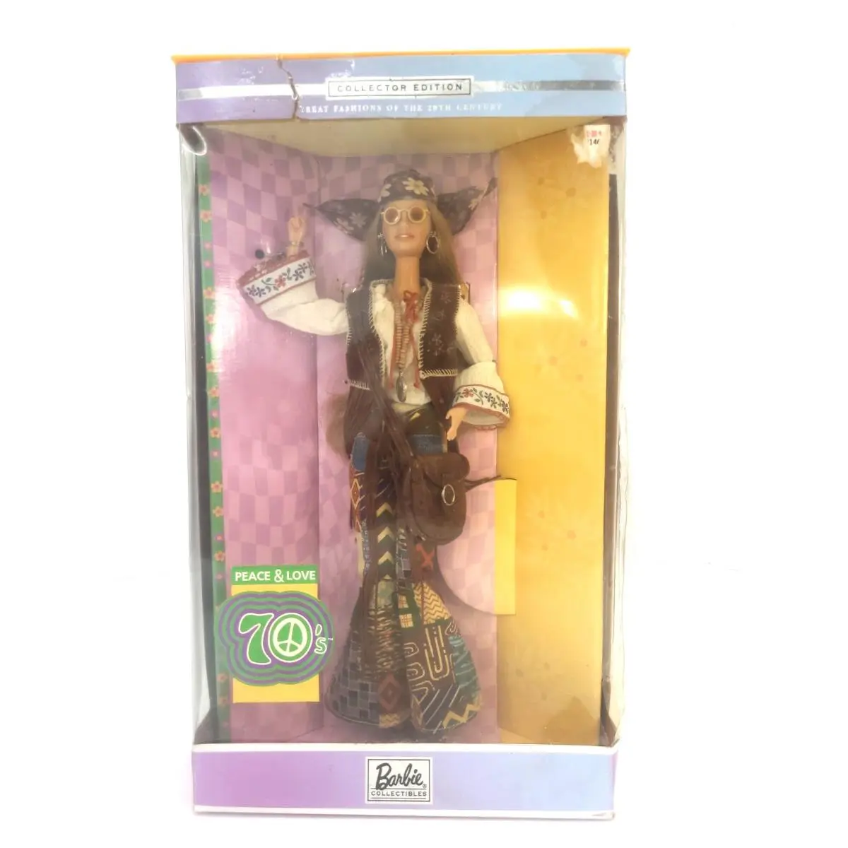 Barbie Peace Love 70`s Collector Edition Hippie Mattel 27677 Nrfb 2000 Vtg