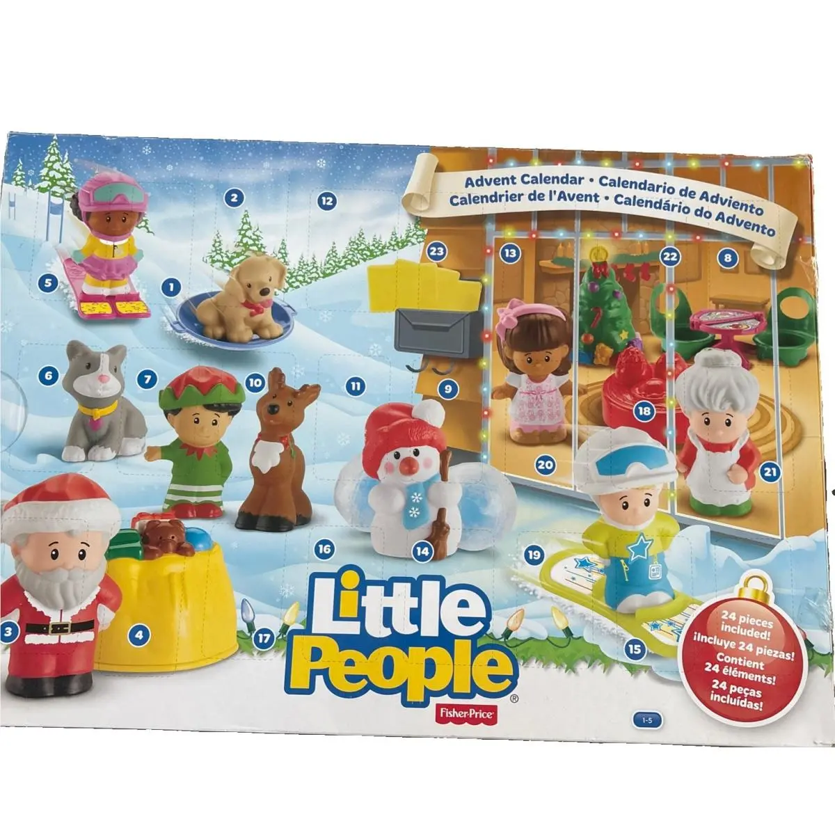 Fisher Price Little People Christmas Advent Calendar DFG96 24 Toys