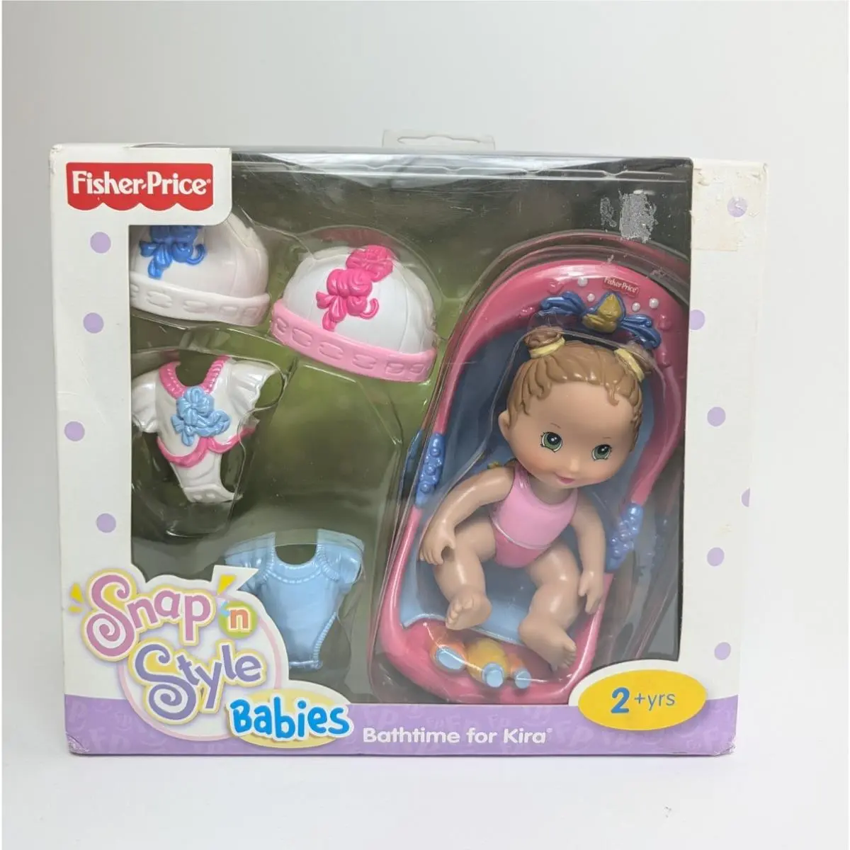 Fisher Price Snap n Style Babies Bathtime For Kira Doll V4265 2010