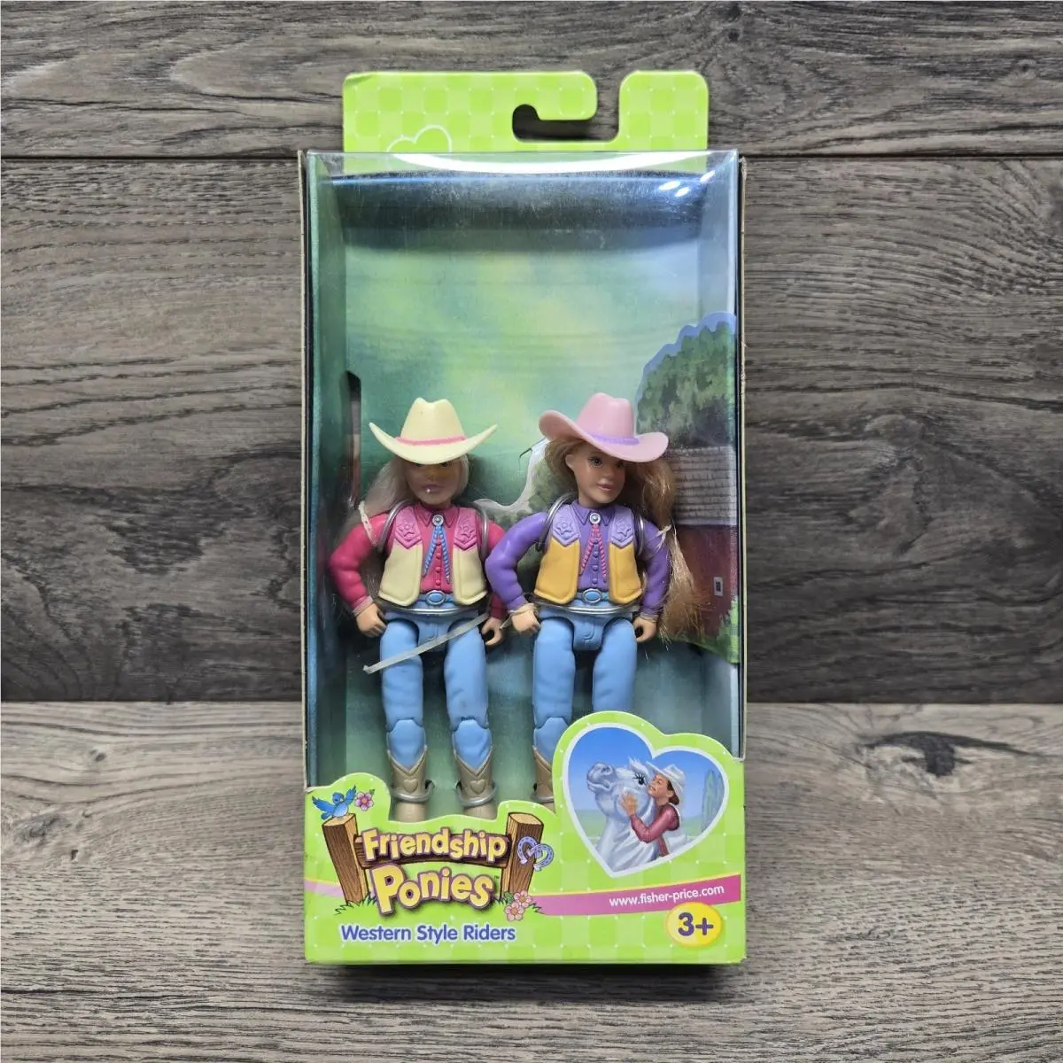 Fisher Price Loving Family Friendship Ponies Two Girls Western Dolls 74157