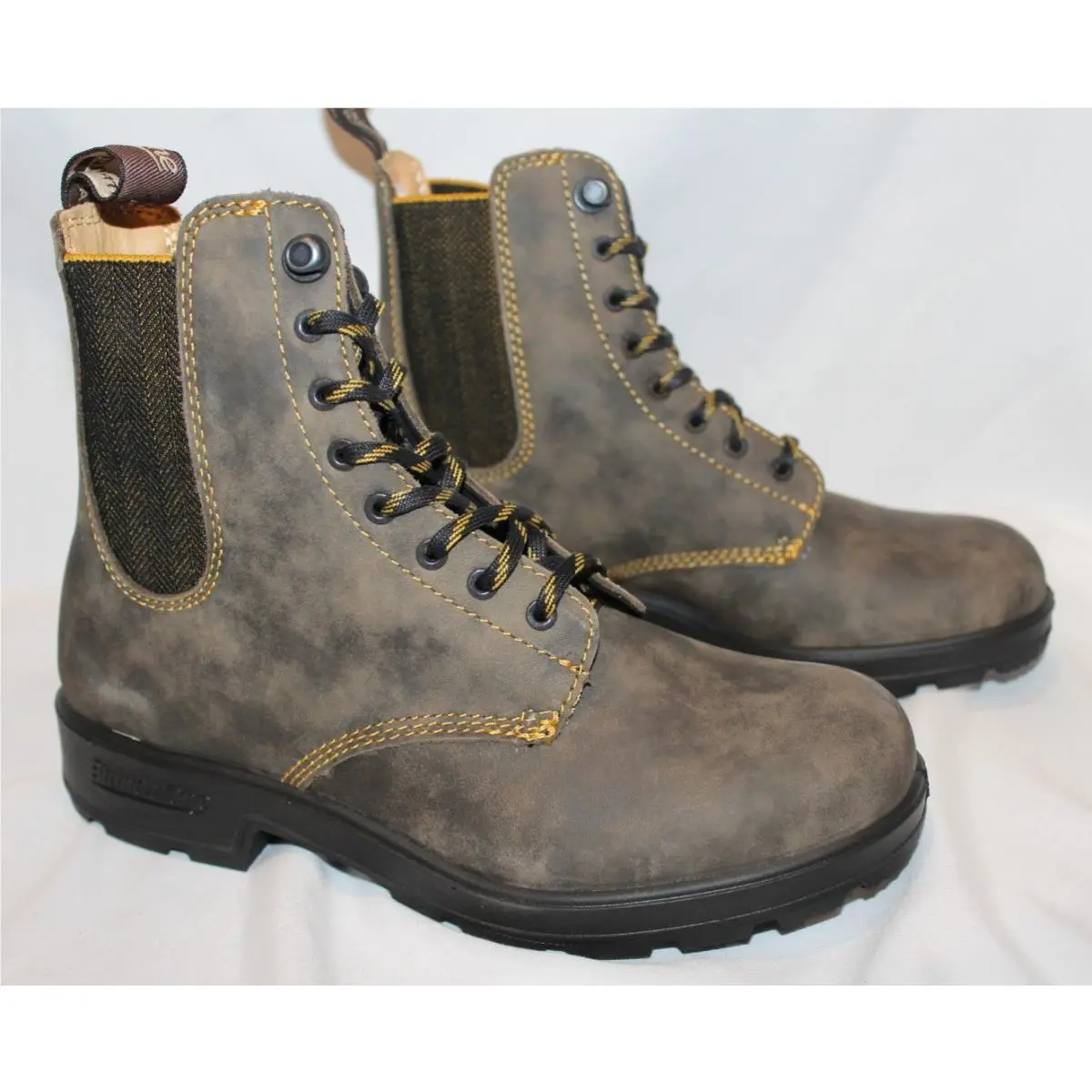 Blundstone Women`s 2326 Lace UP Leather Ankle Boots Rustic Brown SZ 7.5