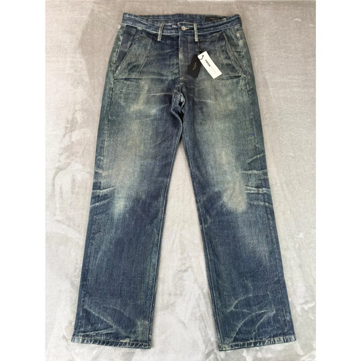 Rag Bone Fit 4 Miramar Terry Pant Mens 32x32 Marcus Blue Soft Stretch