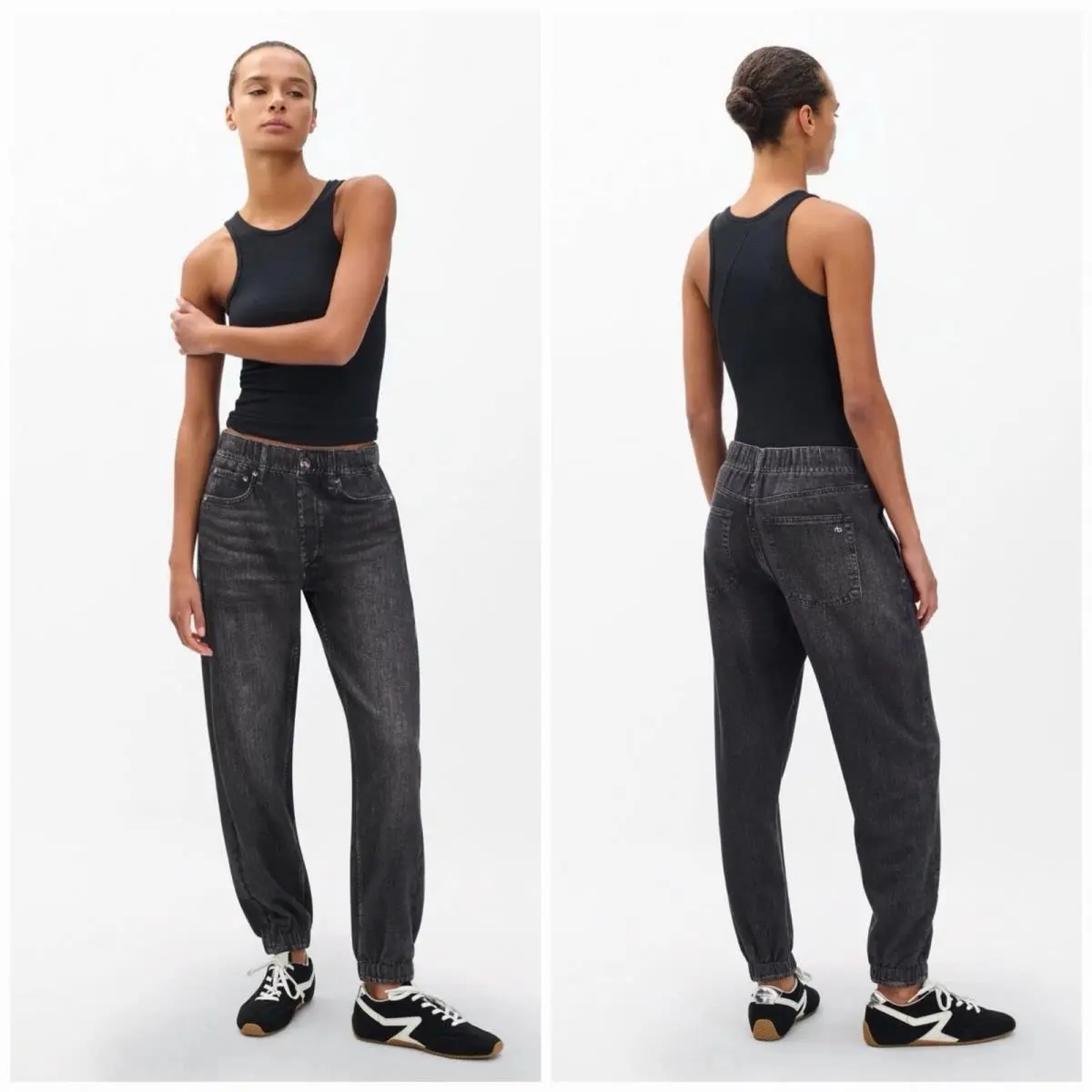 Rag Bone Miramar Terry Jogger Pants In Faded Black Size: XL by Rag & Bone