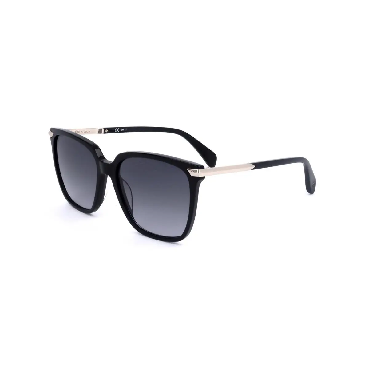 Rag Bone Women`s 55 mm Black Sunglasses RNB1066-S-807-55