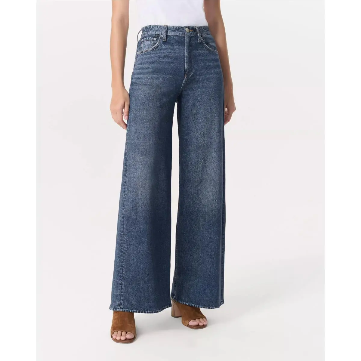 Rag Bone Miramar Sofie Wide-leg Pant in Kimber Size 30