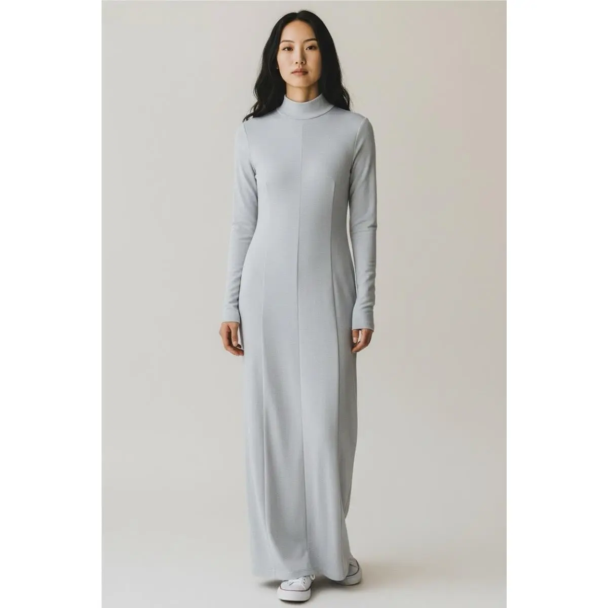 Rag Bone Harlow Turtleneck Stone Knit Maxi Dress Size XS