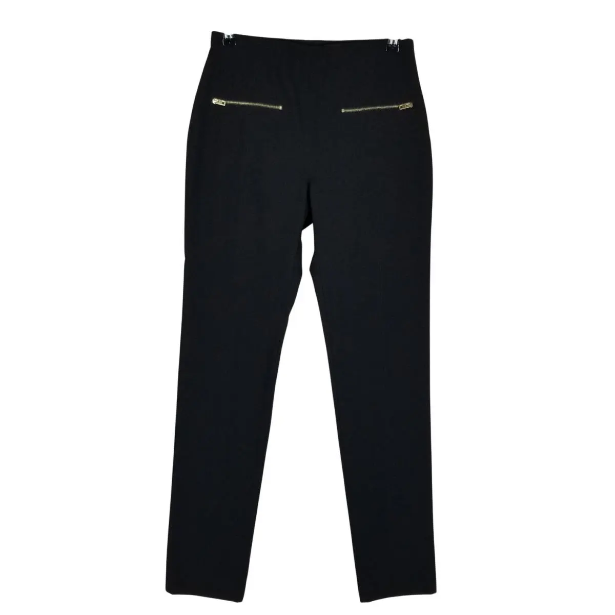 Rag Bone Annie Pant Women 6 Black Gold Zip Detail W2657743A Trousers