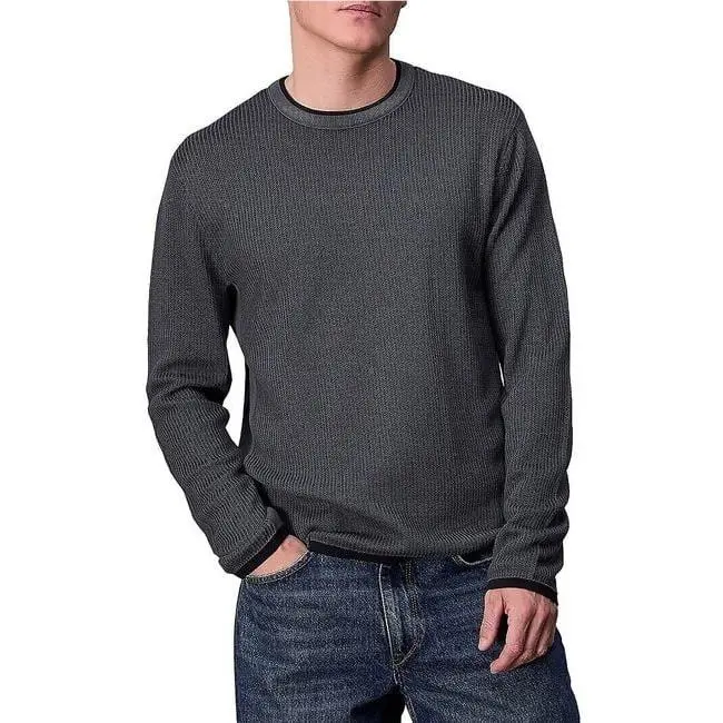 Rag Bone Sweater Mens Small Grey Pullover Harvey Crew Loose Knit