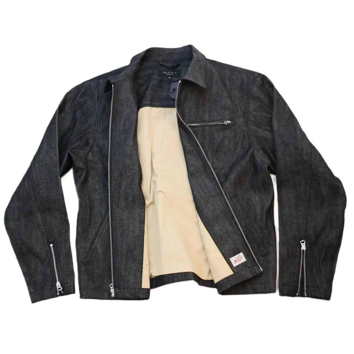 Rag Bone Alex Jacket Made in Usa of Japanese Selvedge Kaihara Denim Men`s M