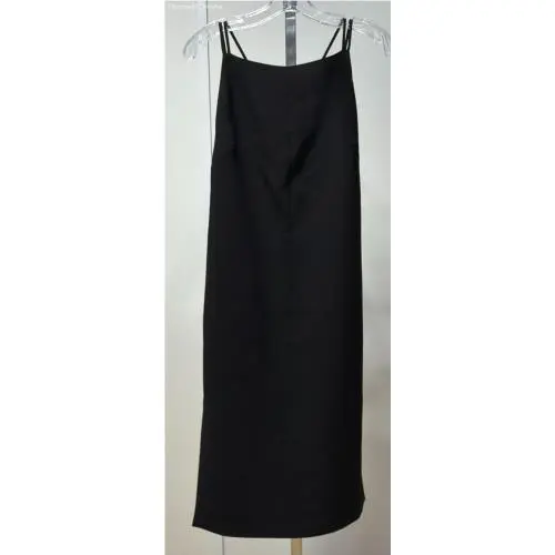 Rag Bone Women`s Size 4 Black Strappy Low Back Midi Denton Dress