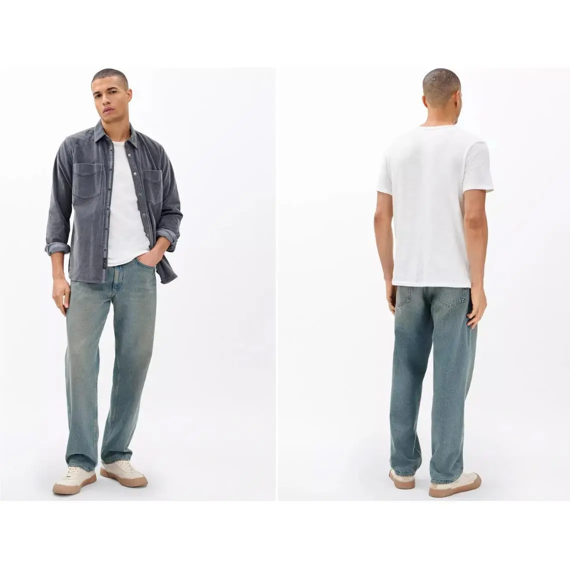 Rag Bone Men`s Classic Flame Tee 2 Pack In White Size: Large by Rag & Bone