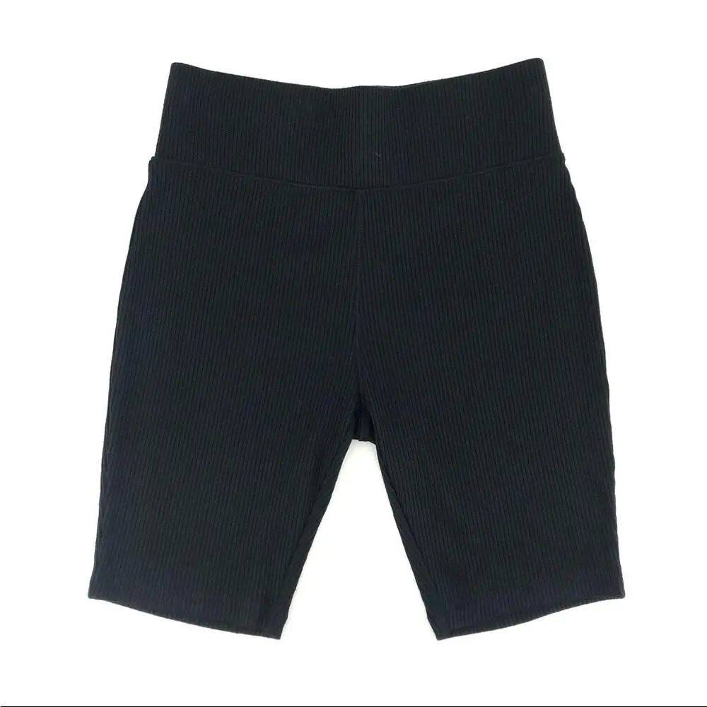 Rag Bone Black High Rise Bike Shorts Breathable For Hiking by Rag & Bone